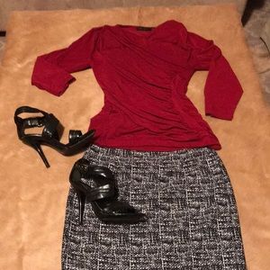 Beautiful wine blouse